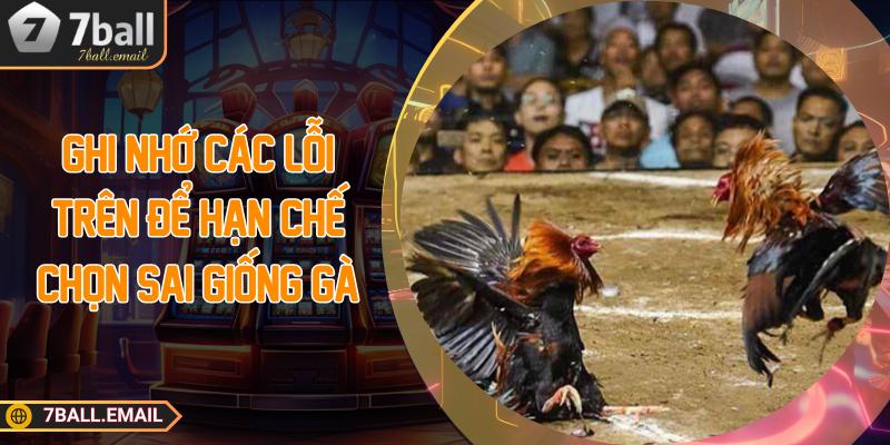 Ghi nhớ các lỗi trên để hạn chế chọn sai giống gà